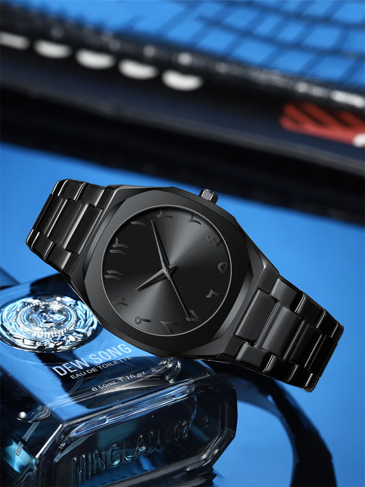 MDRNX™ All-Black Arabic Quartz Watch